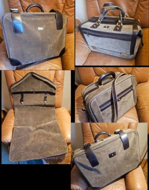Koffer, Tasche, Kulturbeutel - 8 versch. Teile, Leder Bild 9