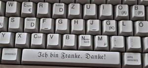 FRÄNKISCHE Tastatur alles verdreht, wie auch die Fränkische UHR ist voll funktionsfähig aber halt al Bild 5