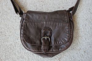 Umhängetasche Handtasche Görtz Bags Style No.: ND-1601 braun mit Reißverschluss Bild 3