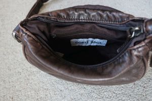 Umhängetasche Handtasche Görtz Bags Style No.: ND-1601 braun mit Reißverschluss Bild 7