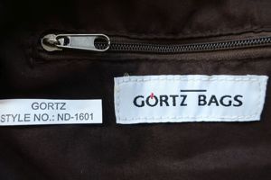 Umhängetasche Handtasche Görtz Bags Style No.: ND-1601 braun mit Reißverschluss Bild 8