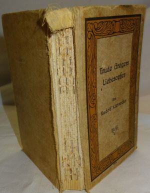BP Rudolf Kleinecke Trude Gregers Liebesopfer WTH Enßlins Romane 1928 Altdeusch Buch alt  Bild 2