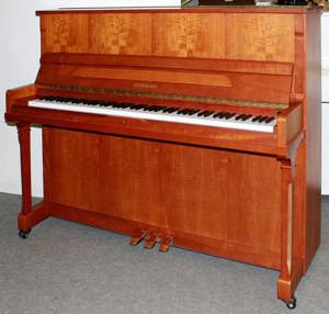 Klavier Bergmann P-20 Kirsche satiniert, 120 cm, 5 Jahre Garantie Bild 1