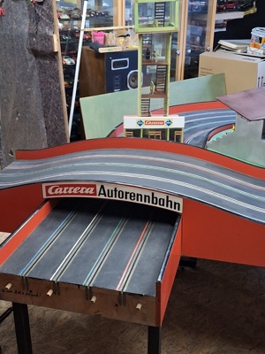 RARITÄT !!! Alte Carrera Club - Holzbahn 4-spurig für Stadtmeisterschaften Bild 5