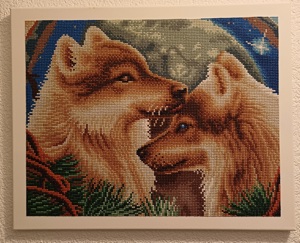 Diamond Painting Bilder fertig auf Keilrahmen TEXT LESEN