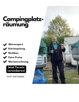 Campingplatz und Haushaltsauflösung