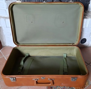 Vintage Kofferset aus den 60er Jahren bestehend aus Reisetasche und Koffer Bild 8