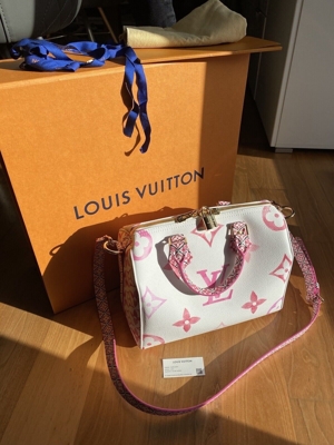 NEU Louis Vuitton Speedy 25 Resort Staubbeutel Karton Rechnung Ausverkauft! Bild 5