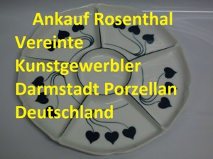 Ankauf Rosenthal Vereinte Kunstgewerbler Darmstadt Porzellan verkaufen Deutschland 