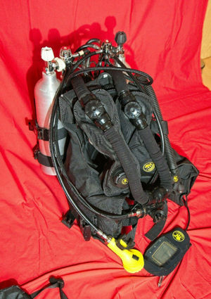 Poseideon Rebreather MK VI Gr.L Jacket und Zubehöhr