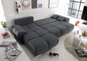 Ecksofa mit Schlaffunktion   Sofa   Couch   Wohnzimmer Bild 2