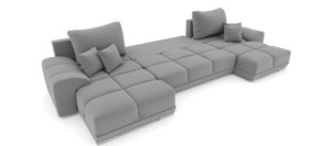 Ecksofa mit Schlaffunktion   Sofa-Form- U   Couch   Wohnzimmer Bild 6