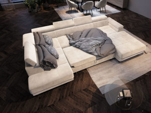 Ecksofa mit Schlaffunktion   Sofa-Form- U   Couch   Wohnzimmer Bild 2