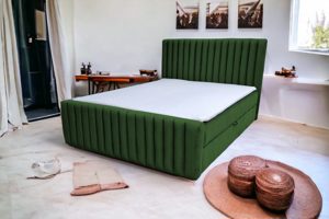 Boxpringbett  Kontinentales Bett  Schlafzimmerbett mit Bettkästen Bild 5