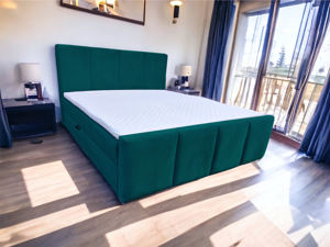 Boxpringbett  Kontinentales Bett  Schlafzimmerbett mit Bettkästen Bild 7
