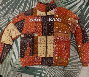 Karl kani retro paisley reversible puffer - winter jacket - multicolor Bild 4