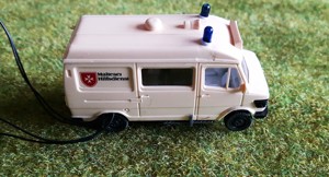 Modellbau Modellauto Wiking Praline Polizei RTW HO 1:87 NEU   Bild 2