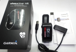 GARMIN Vivoactive HR - GPS Smartwatch Klassiker *TOP in OVP* Bild 1