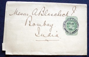 Briefmarken: England 1909 Wrapper  Bild 1
