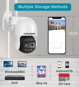 Kamera PTZ Überwachungskamera WLAN mit Dual-Objektiv NEU Bild 3