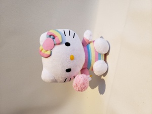 Hello Kitty mit Lolli 15 cm Plüschtier TY Beanie Babies Stofftier TOP unbespielt Bild 8