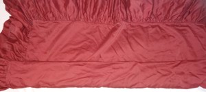 TK Bettdeckenbezug Plümmoüberzug mit Rüschen alt bordeauxrot 110x85+15 noch gut erhalten Alt Paradek