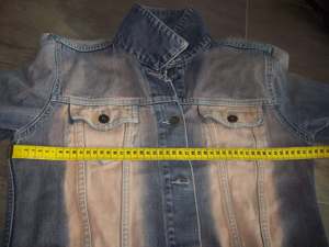 jeans Blazer jeansjacke , schlanker Schnitt Gr. 38 si. Maß  Bild 3