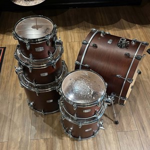 Yamaha Tour Custom Maple Drum Kit Chocolate Satin Bild 4
