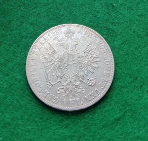 1 Gulden Florin 1857 E * Kaiser Franz Josef * AG Silber * Topstück! *-RRR !!!! Bild 3