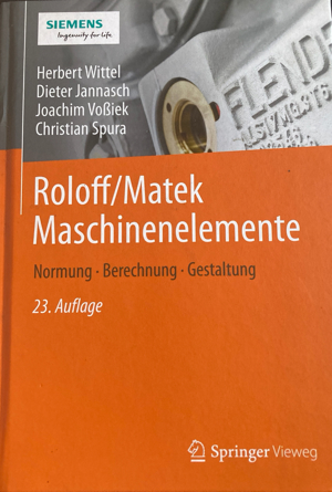 Roloff Matek Maschinenelemente 23. Auflage Bild 2