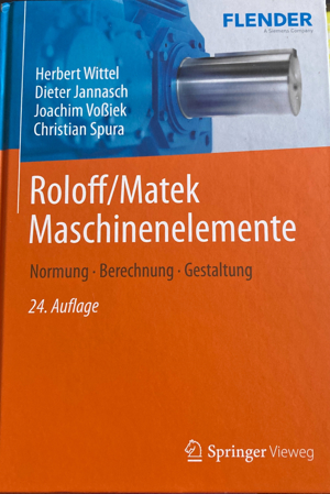 Roloff Matek Maschinenelemente 24. Auflage Bild 1