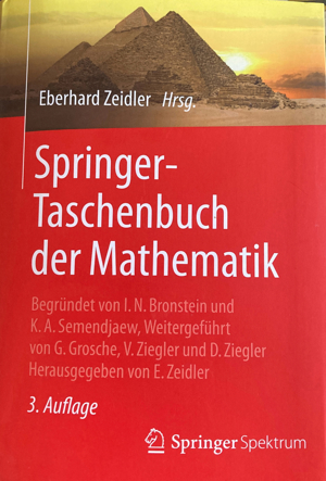 Springer- Taschenbuch der Mathematik 3. Auflage Bild 1