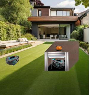 Rasen-Roboter, Rasenmäh-Roboter, Rasenmäh-Roboter-Garage, Bauanleitung, Bauplan Bild 3