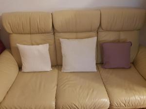 Couch 2 und 3 Sitzer aus Leder Bild 1
