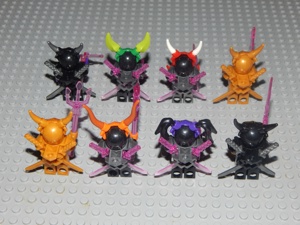 9 Ninjago Minifiguren Oni Masken,Herr E.Goldener,Fangtom,NEU,, Bild 3