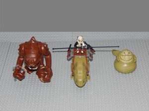3 Star Wars Figuren Dewback,Jabba,Rancor,NEU OVP Bild 1