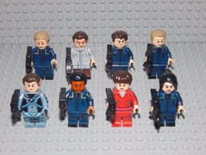 8 Minifiguren Star Trek Enterprise Spock,Kirk,NEU Bild 2