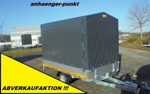 PKW Anhänger 1350kg 1,3to PLANE 2,51 x 1,45 x 1,60 m un- gebraucht MOTORRAD SATTELDACH NEU