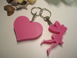 Schlüsselanhänger Herzen zum Valentinstag Isländer Elfen Schmetterlinge Wunschnamen Bild 7