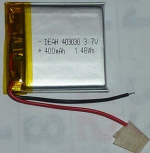 lipo Batterie 3,7 v 400mah