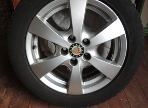 4 Dunlop M+S Reifen 205 55 R16 auf Felge für Ford C MAX Bild 1