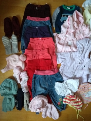 XXL Baby-Kleiderpaket 107 Teile, Gr. 50 56-80, inkl. 4 Schlafsäcke Bild 4