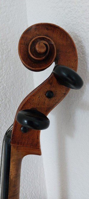 sehr altes schönes cello mit Zettel Stainer Bild 3