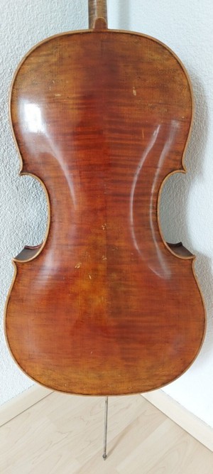 sehr altes schönes cello mit Zettel Stainer Bild 2