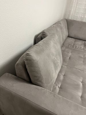 Couchgarnitur Alcantara verstellbare Rückenlehne und Schlaffu  Bild 3