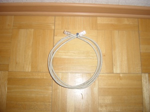 Netzwerkkabel,Patchkabel CAT 5 F UTP 1,70 M RJ45 1:1 Belegung grau Bild 1