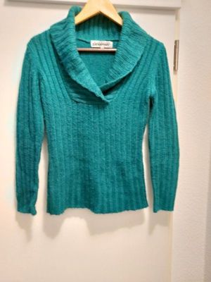 Damen Wollpullover grün