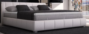 Luna Doppelbett 160x200 in weiß, grau oder schwarz Polsterbett Schlafzimmerbett Neu Bild 2