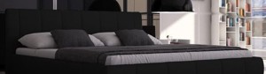 Luna Doppelbett 160x200 in weiß, grau oder schwarz Polsterbett Schlafzimmerbett Neu Bild 3