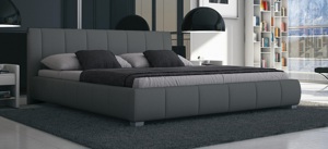 Luna Doppelbett 160x200 in weiß, grau oder schwarz Polsterbett Schlafzimmerbett Neu Bild 6